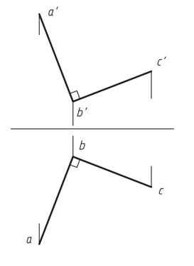图中两直线的相对几何关系是： 