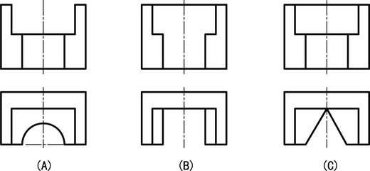 以下哪一組視圖（主視圖和俯視圖）是正確的？ 