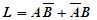 某电路如下图所示，输出逻辑表达式为 。 