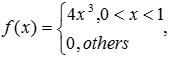 设随机变量X的概率密度为则使得F{X ＞ a} = F{X ＜ a}成立，则a为().