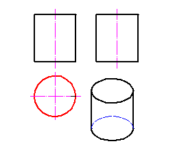 根据已知的三面投影选择对应的立体图形。 According to the given three s