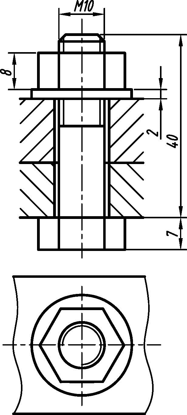图中螺母的规定标记是