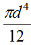 直径为d的圆形对于其形心轴的惯性矩为（）