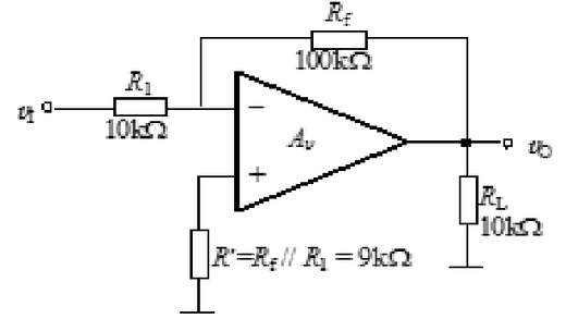 对于题图所示电路，当采用LM324芯片进行实验时，电源输入为±12V，对于频率为1KHz的正弦波输入