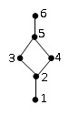 设半序集（A,≤)关系≤的哈斯图如下所示，若A的子集B = {2,3,4,5},则元素6为B的（)。