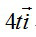 质点的运动函数为x = 4t, y=15- 3t^2（SI）. 则该质点在t 时刻的速度矢量为 [ 