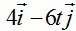 质点的运动函数为x = 4t, y=15- 3t^2（SI）. 则该质点在t 时刻的速度矢量为 [ 