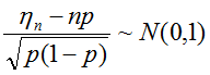A、hn/n依概率收敛于pB、hn ~ N(np , np(1- p))C、  D、  