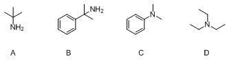 在下列胺化合物中，属于叔胺的化合物是：    