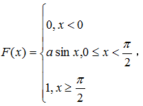 设连续型随机变量X的分布函数为则a的值为().