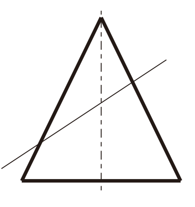 如图所示，圆锥被截切后，截交线为： 