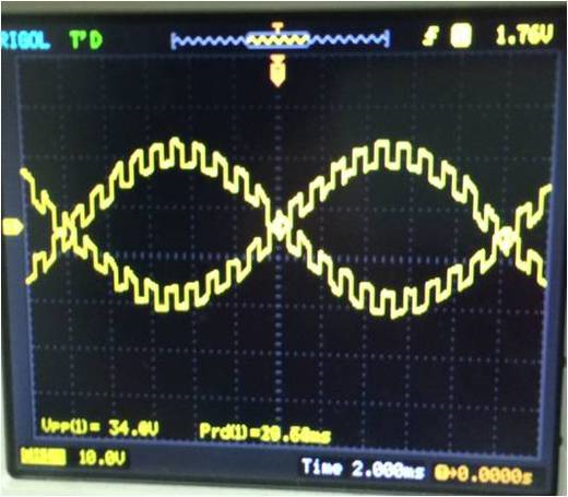 用示波器测试信号源输出的ttl信号时，观察到的波形如下图，试分析是什么原因造成的？如何解决这个问题？