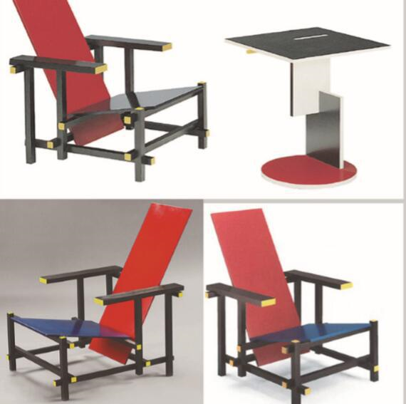 （) 红蓝椅是由家具设计师里特维尔德设计而成的。[图]...() 红蓝椅是由家具设计师里特维尔德设计