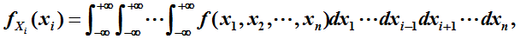 设n维连续型随机变量（X1，X2，…，Xn)的概率密度为f （x1，x2，…，xn)，那么（X1，X