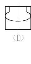 5、根据圆柱被截切后的正面投影和水平投影，选择正确的侧面投影。 