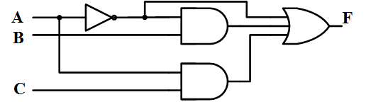 在下图逻辑电路中，输出F由输入A、B、C三者共同决定。 [图...在下图逻辑电路中，输出F由输入A、