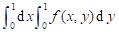 二次积分交换积分次序后为（）.