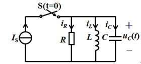 电路如图所示，t=0时开关闭合，则该电路是 阶动态电路。 