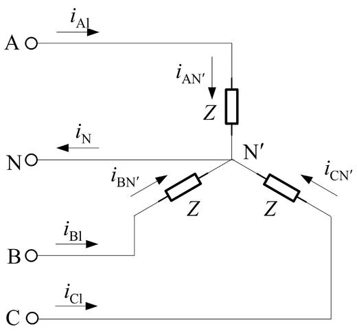 所示的对称三相电路中，已知电源的线电压[图]V，负载阻...所示的对称三相电路中，已知电源的线电压V