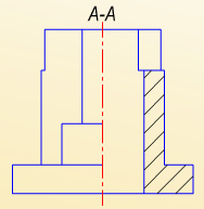 下图为组合体的主、俯视图，左视图错误的半剖视图是（）。 