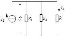 图示电路中，已知[图]A,[图],[图],[图],则电流[图]及[...图示电路中，已知A,,,,则