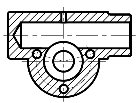 下图为蝴蝶阀的装配图图abcd是从装配图中拆画零件11的图形其中拆画