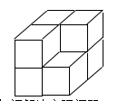 一个长方体被挖掉一小块（如图）下面说法完全正确的是（）。 