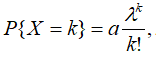 设随机变量X的分布律为   k = 0, 1, 2, ..., n,则a的值为（）.A、1B、 C、