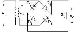单相桥式整流电路中，已知变压器二次电压的有效值U = 40V，负载电阻RL=18W，试求输出电压UO