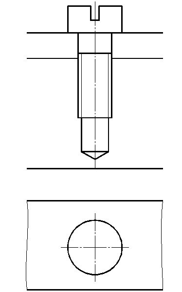 螺钉连接简化画法图片