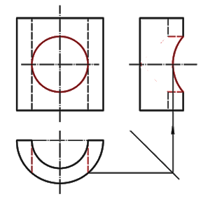根据两视图，形体的左视图是正确的（）。 [图]...根据两视图，形体的左视图是正确的（）。 