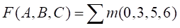 已知逻辑函数的真值表如下表所示，F 的表达式为（） 
