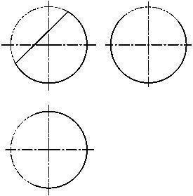分析截交线性质，补画被截切后球体的水平投影和侧面投影。 