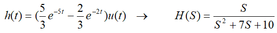 下列拉氏逆变换正确的为（）。