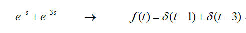 下列拉氏逆变换正确的为（）。
