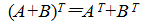 转置也是一种运算，下列不是转置运算律的为（）.