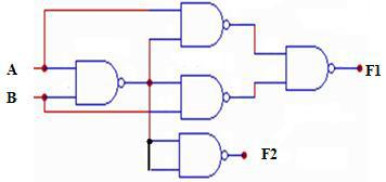 下图所示电路的逻辑表达式是()。 