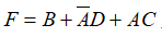 函数F 的卡诺图如图所示，F 的最小项表达式和最简与或式为（） 