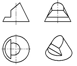 如图所示，立体的三面投影是正确的。 [图]...如图所示，立体的三面投影是正确的。 