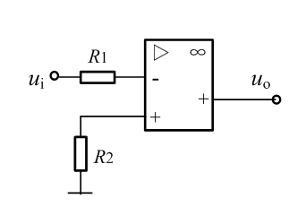 电路如图所示，输入电压是-10mV，电源电压为10V，运放输出饱和值为8V,则输出电压为多少伏。 