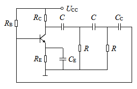 如图所示的RC正弦波振荡器中，反馈网络包括（）。 