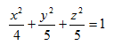 下列曲面方程中，表示双叶旋转双曲面的是（）