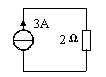 4. 如图所示一个3A的理想电流源与一个电阻相接，则3A电流源供出的功率PS=（) A . 8W B