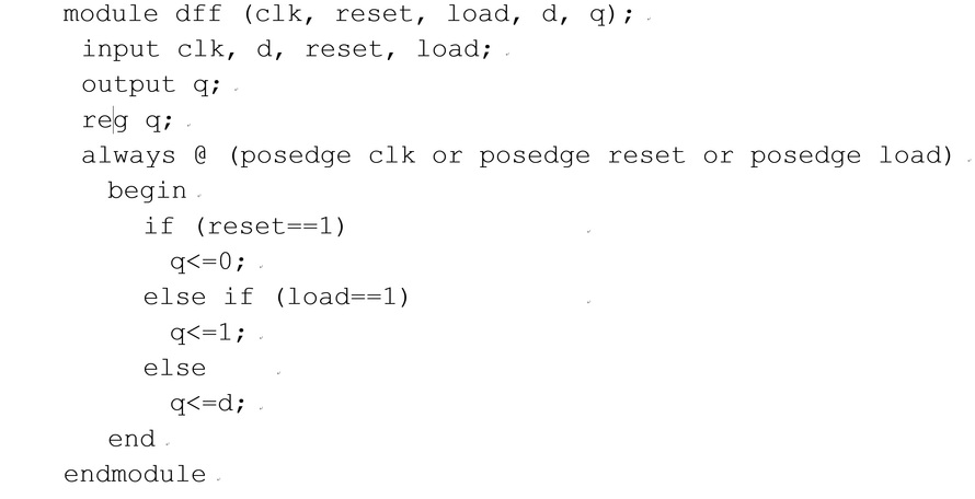 阅读下面的Verilog HDL语言程序。下列哪一个说法不正确。 