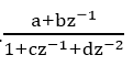 下图所示信号流图的系统函数为H(z) =（）。  