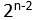 若某二元码的码长为n,则该编码系统中错误图样E的表现形式共有 种。