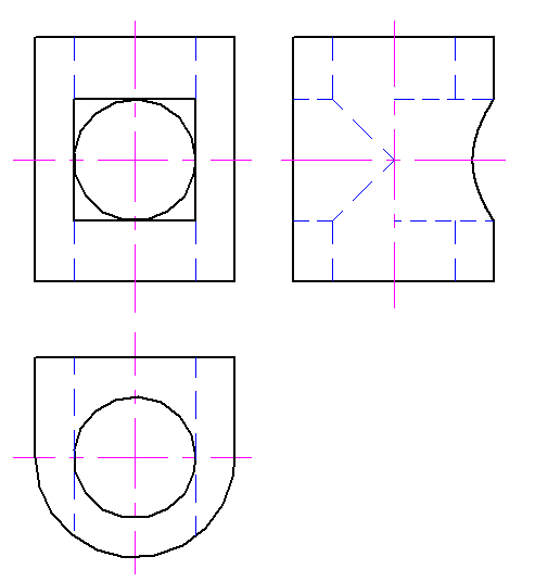 在下列四组图形中选择正确的一组（主俯视图不变）。 