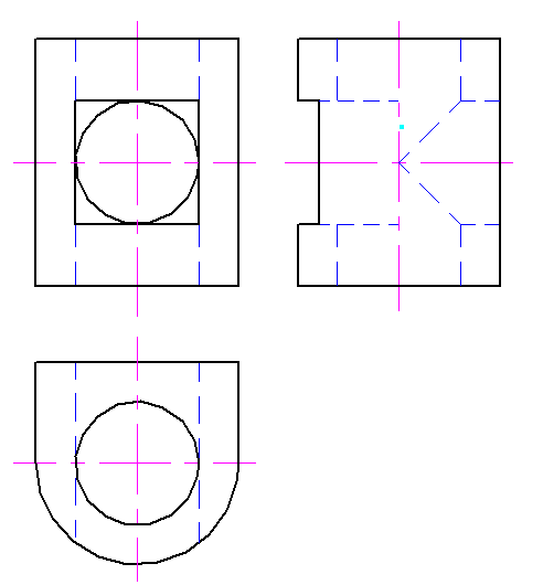 在下列四组图形中选择正确的一组（主俯视图不变）。 