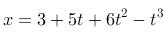 一质点沿 x 轴作直线运动，它的运动方程为：      [图]m...一质点沿 x 轴作直线运动，它