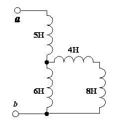 求图3.2示电路ab端的等效电感为()。  图3.2